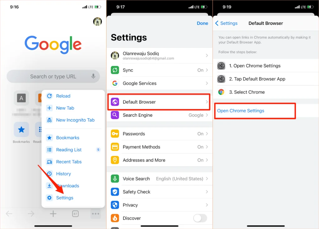 Cách thay đổi trình duyệt mặc định trên Windows, Mac, iPhone và Android 6 Cách thay đổi trình duyệt mặc định trên Windows, Mac, iPhone và Android