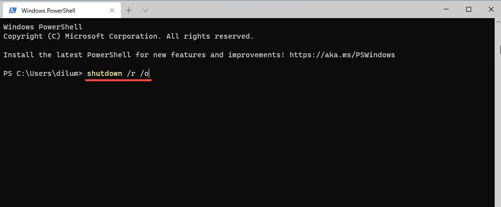 - Bàn trợ giúp Geek Khởi động qua hình ảnh Windows PowerShell