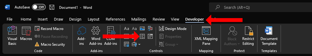 Cách thêm danh sách thả xuống trong Microsoft Word 3 Cách thêm danh sách thả xuống trong Microsoft Word