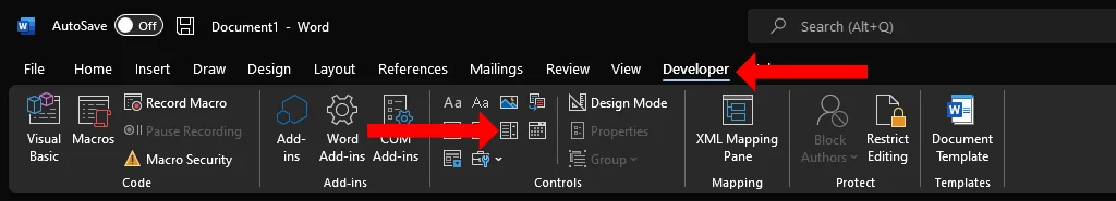 Cách thêm danh sách thả xuống trong Microsoft Word 3 Cách thêm danh sách thả xuống trong Microsoft Word
