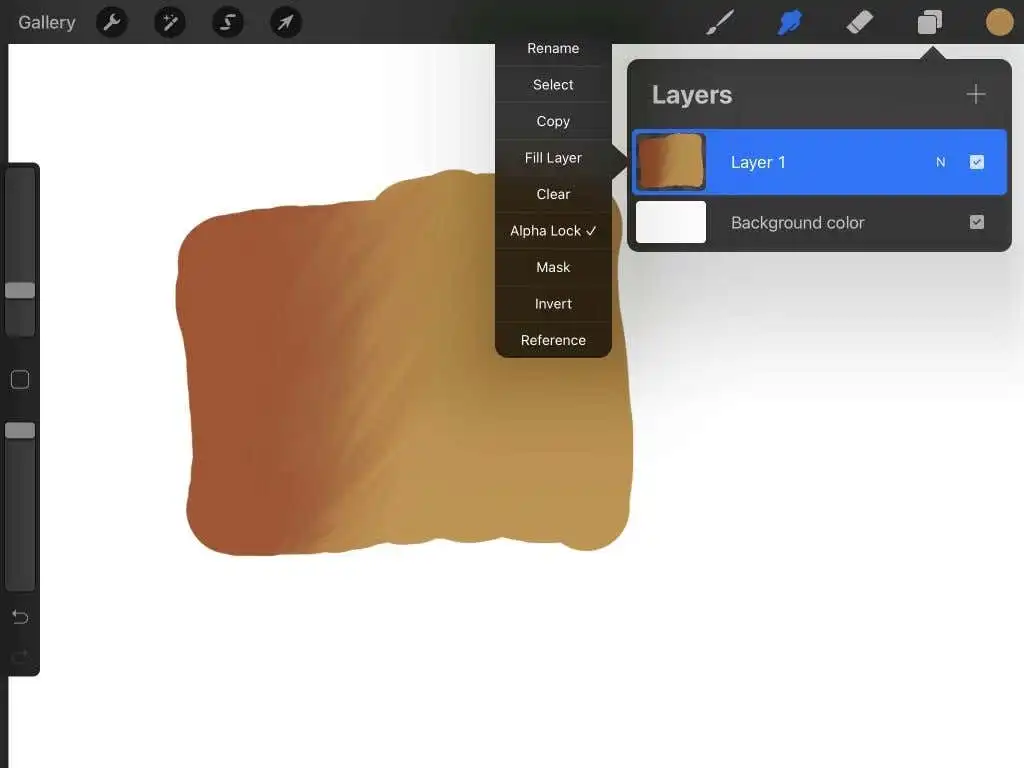Cách pha trộn trên Procreate 2 Cách pha trộn trên Procreate