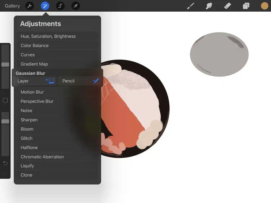 Cách pha trộn trên Procreate 4 Cách pha trộn trên Procreate
