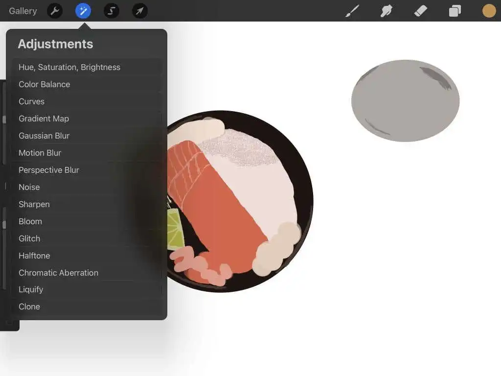 Cách pha trộn trên Procreate 3 Cách pha trộn trên Procreate