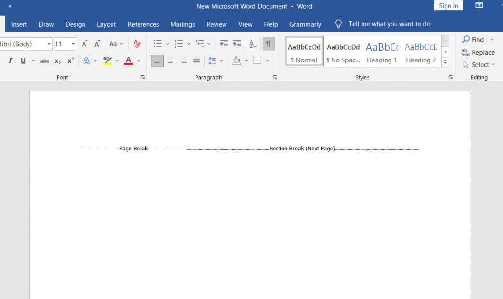 Cách Chèn một Ngắt mục trong Microsoft Word 2 Cách Chèn một Ngắt mục trong Microsoft Word