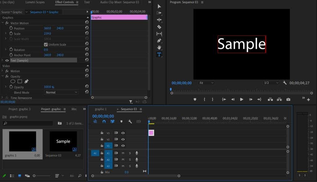 Cách tạo hoạt hình đồ họa trong Adobe Premiere Pro 6 Cách tạo hoạt hình đồ họa trong Adobe Premiere Pro