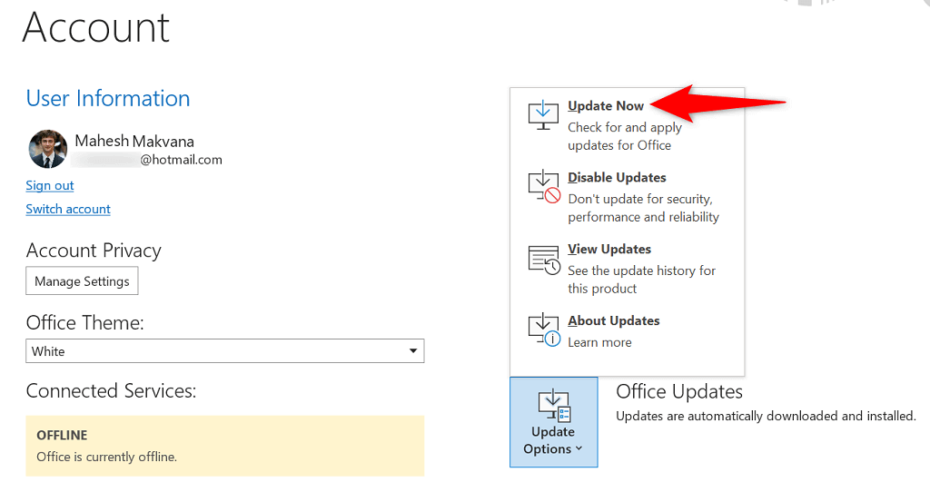 Cách sửa lỗi Outlook ngắt kết nối trên Windows 5 Cách sửa lỗi Outlook ngắt kết nối trên Windows