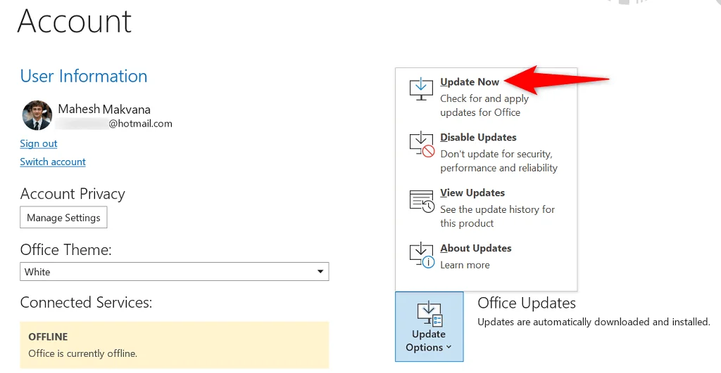 Cách sửa lỗi Outlook ngắt kết nối trên Windows 5 Cách sửa lỗi Outlook ngắt kết nối trên Windows