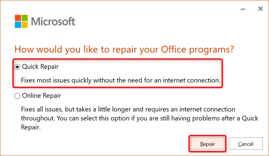 Cách sửa lỗi Outlook ngắt kết nối trên Windows 13 Cách sửa lỗi Outlook ngắt kết nối trên Windows