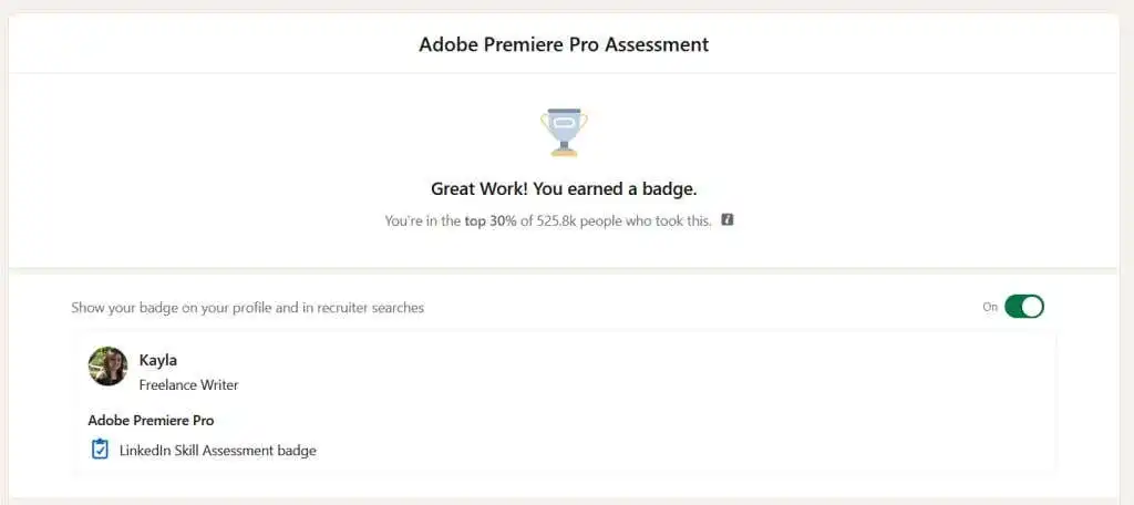 Làm thế nào để thực hiện các bài đánh giá kỹ năng LinkedIn để nâng cao hồ sơ của bạn 8 Làm thế nào để thực hiện các bài đánh giá kỹ năng LinkedIn để nâng cao hồ sơ của bạn