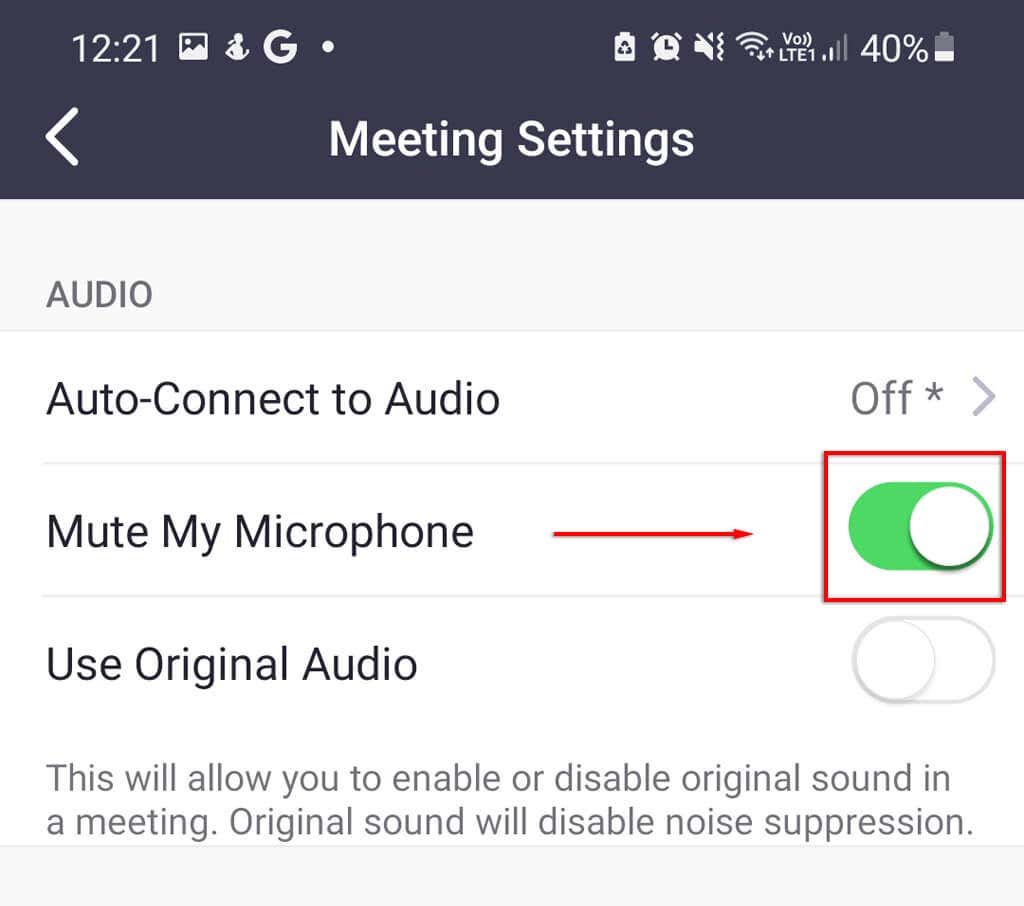 09-Toggle-On - Mẹo kỹ thuật trực tuyến Bật Tự động Tắt tiếng Khi Tham gia Cuộc họp Zoom hình 6
