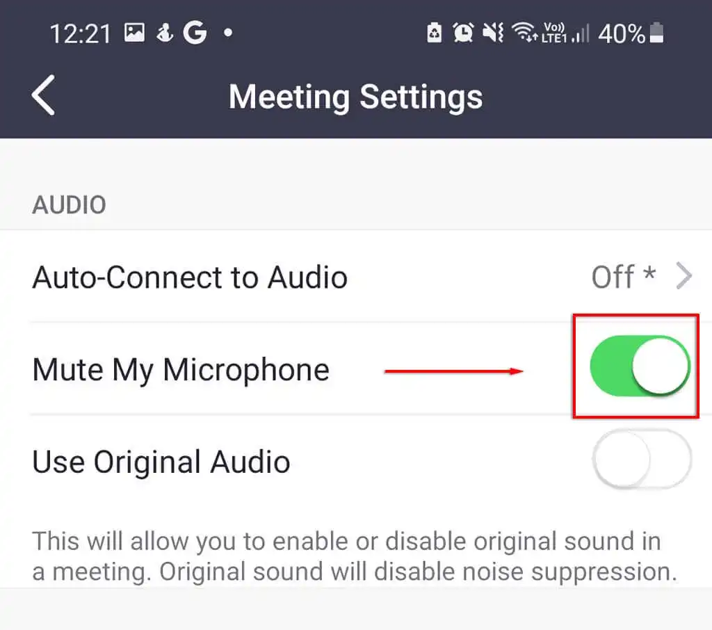 09-Toggle-On - Mẹo kỹ thuật trực tuyến Bật Tự động Tắt tiếng Khi Tham gia Cuộc họp Zoom hình 6