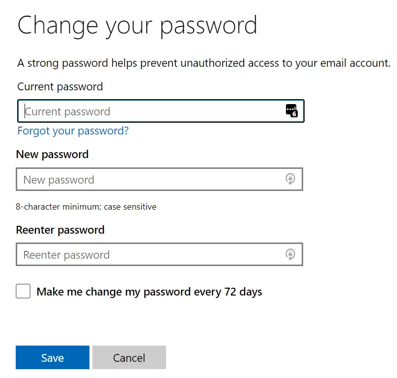 Cách thay đổi hoặc đặt lại mật khẩu tài khoản Microsoft của bạn 7 Cách thay đổi hoặc đặt lại mật khẩu tài khoản Microsoft của bạn