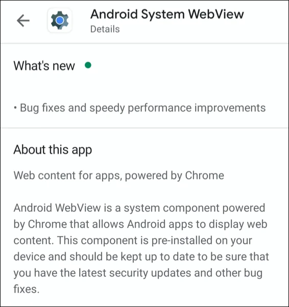 WebView hệ thống Android là gì? 2 WebView hệ thống Android là gì?