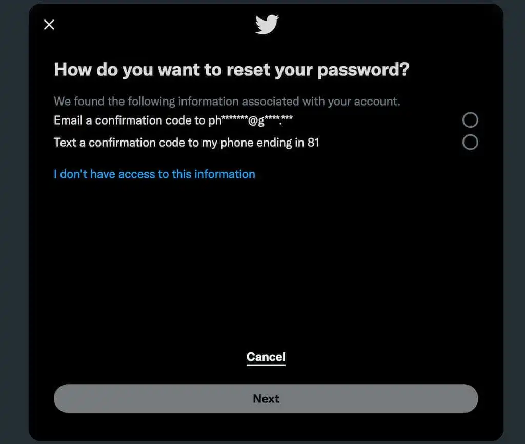 Phải làm gì nếu bạn quên mật khẩu Twitter của mình 4 Phải làm gì nếu bạn quên mật khẩu Twitter của mình