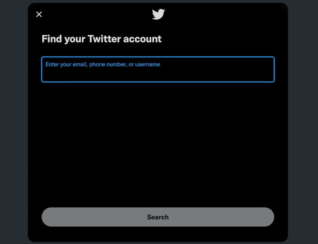 Phải làm gì nếu bạn quên mật khẩu Twitter của mình 3 Phải làm gì nếu bạn quên mật khẩu Twitter của mình