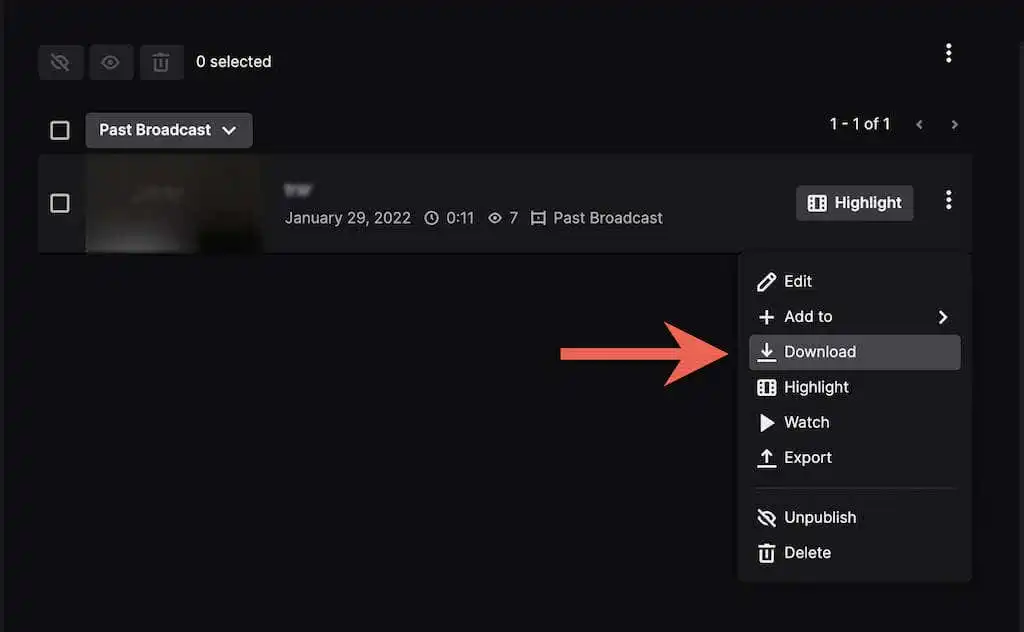 Cách bật và tải xuống Twitch VOD 22 Cách bật và tải xuống Twitch VOD