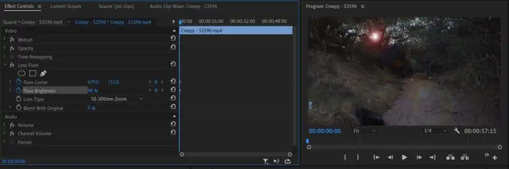 Cách tạo hiệu ứng chói sáng mặt trời trong Adobe Premiere Pro 5 Cách tạo hiệu ứng chói sáng mặt trời trong Adobe Premiere Pro