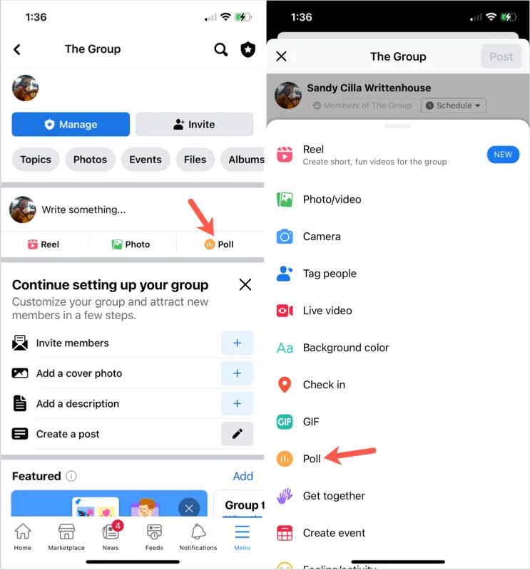 Cách tạo cuộc thăm dò ý kiến ​​trên Facebook