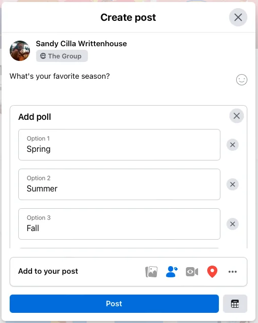Cách tạo cuộc thăm dò ý kiến ​​trên Facebook