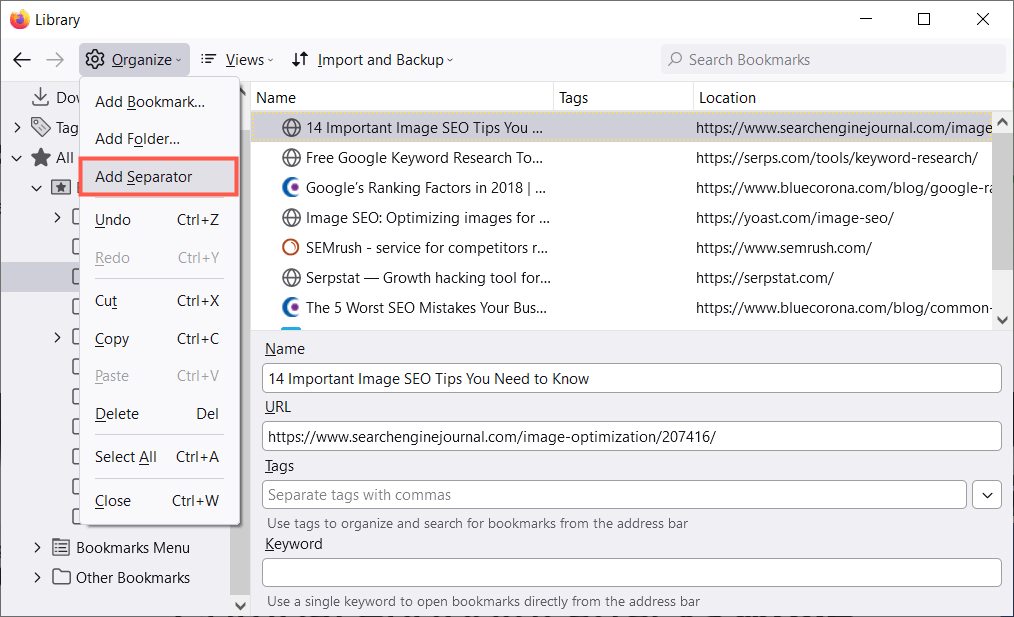 10 Mẹo để Quản lý Dấu trang trong Firefox 8 10 Mẹo để Quản lý Dấu trang trong Firefox