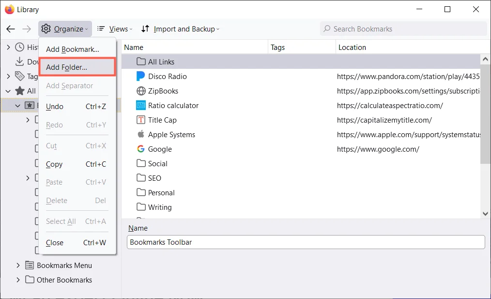 10 Mẹo để Quản lý Dấu trang trong Firefox 6 10 Mẹo để Quản lý Dấu trang trong Firefox