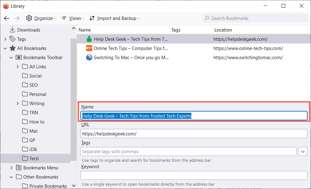 10 Mẹo để Quản lý Dấu trang trong Firefox 10 10 Mẹo để Quản lý Dấu trang trong Firefox