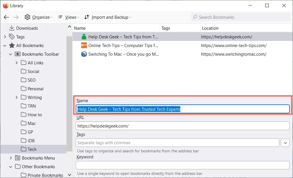 10 Mẹo để Quản lý Dấu trang trong Firefox 10 10 Mẹo để Quản lý Dấu trang trong Firefox