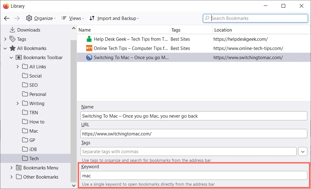 10 Mẹo để Quản lý Dấu trang trong Firefox 14 10 Mẹo để Quản lý Dấu trang trong Firefox