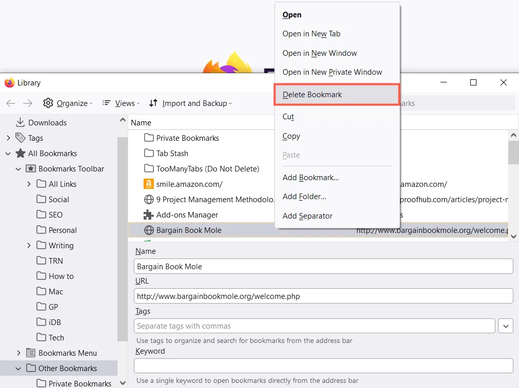 10 Mẹo để Quản lý Dấu trang trong Firefox 16 10 Mẹo để Quản lý Dấu trang trong Firefox
