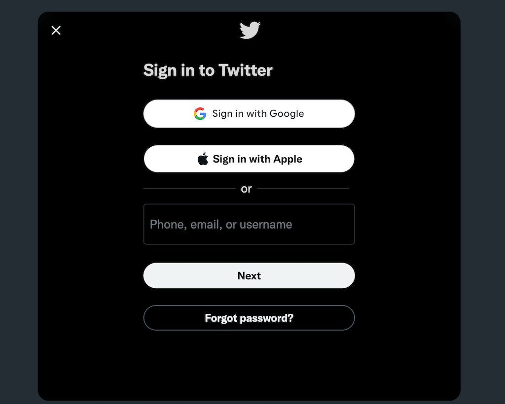 Phải làm gì nếu bạn quên mật khẩu Twitter của mình 2 Phải làm gì nếu bạn quên mật khẩu Twitter của mình