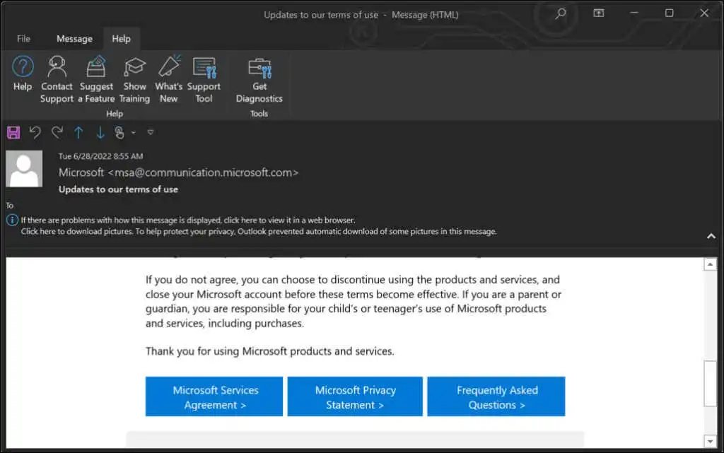 Cách bật Chế độ tối trong Microsoft Outlook (Windows, Mac và Di động) 9 Cách bật Chế độ tối trong Microsoft Outlook (Windows, Mac và Di động)