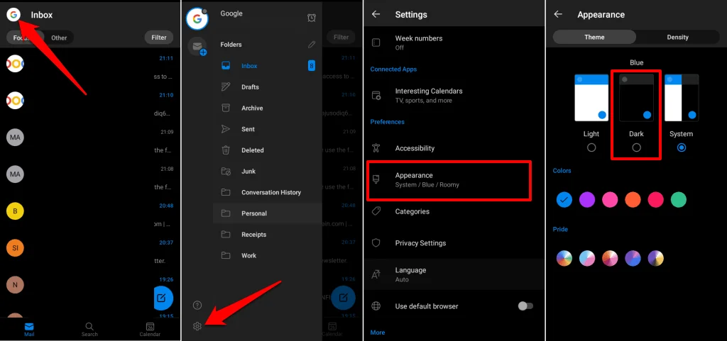 Cách bật Chế độ tối trong Microsoft Outlook (Windows, Mac và Di động) 16 Cách bật Chế độ tối trong Microsoft Outlook (Windows, Mac và Di động)
