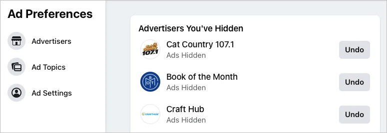 Cách thay đổi tùy chọn quảng cáo trên Facebook của bạn 6 Cách thay đổi tùy chọn quảng cáo trên Facebook của bạn