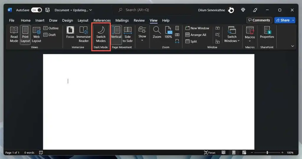Tại sao Microsoft Word bị đen trên PC của bạn (Và cách khắc phục) 5 Tại sao Microsoft Word bị đen trên PC của bạn (Và cách khắc phục)