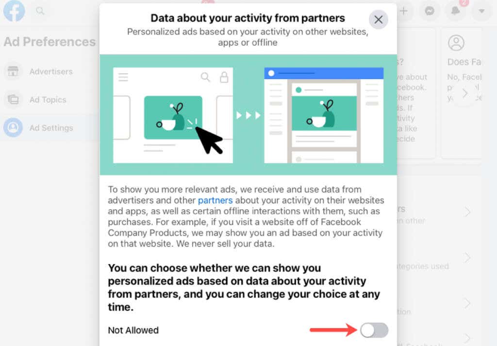 Cách thay đổi tùy chọn quảng cáo trên Facebook của bạn 12 Cách thay đổi tùy chọn quảng cáo trên Facebook của bạn