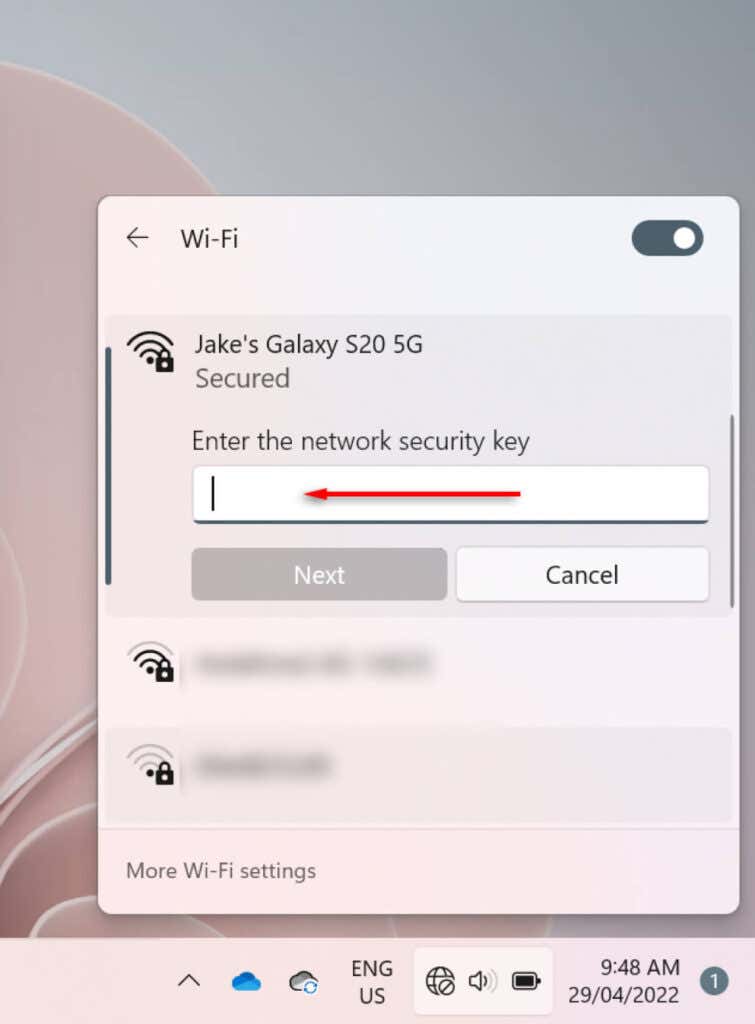 Cách kết nối máy tính xách tay Windows của bạn với điểm truy cập di động 11 Cách kết nối máy tính xách tay Windows của bạn với điểm truy cập di động