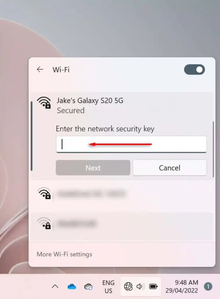 Cách kết nối máy tính xách tay Windows của bạn với điểm truy cập di động 11 Cách kết nối máy tính xách tay Windows của bạn với điểm truy cập di động