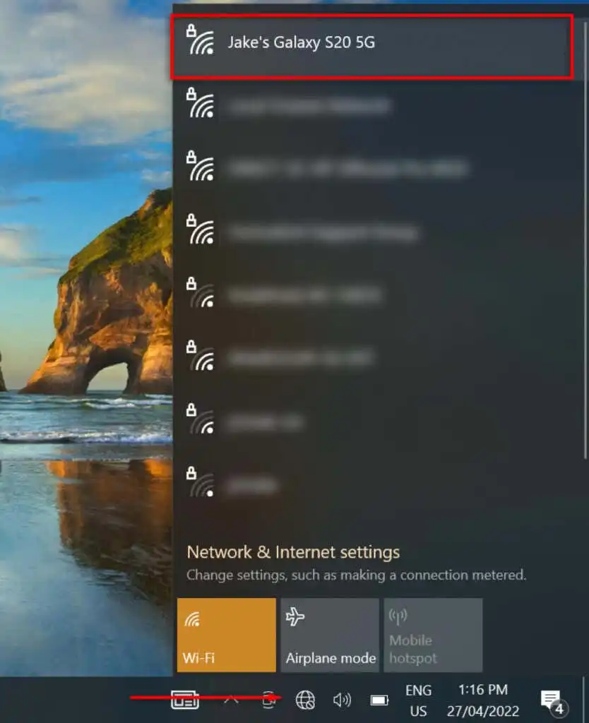 Cách kết nối máy tính xách tay Windows của bạn với điểm truy cập di động 13 Cách kết nối máy tính xách tay Windows của bạn với điểm truy cập di động