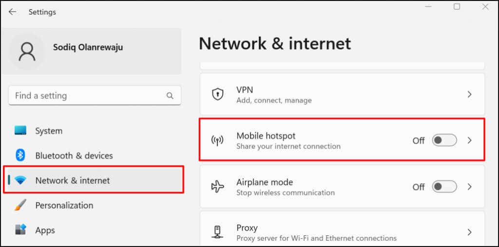 Cách chia sẻ kết nối mạng Wi-Fi trong Windows 11 28 Cách chia sẻ kết nối mạng Wi-Fi trong Windows 11