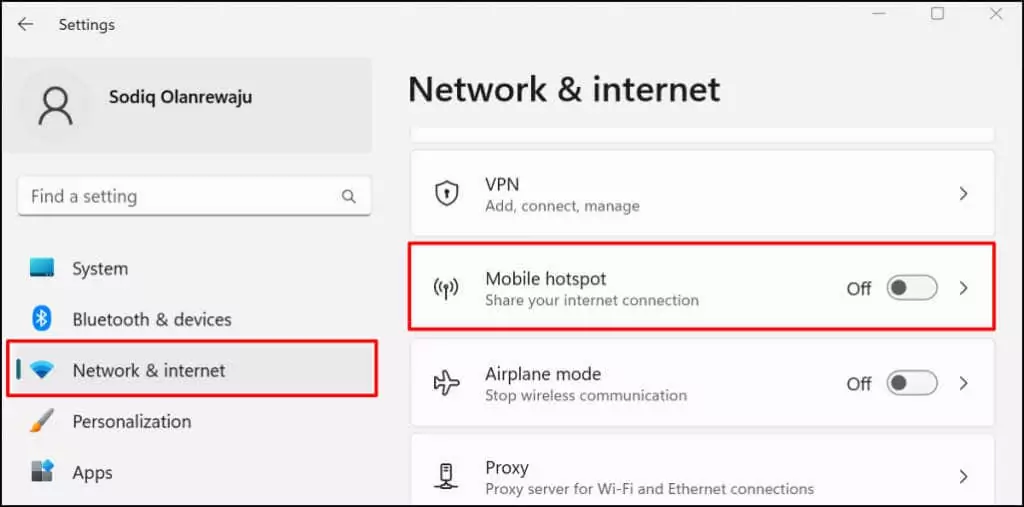 Cách chia sẻ kết nối mạng Wi-Fi trong Windows 11 28 Cách chia sẻ kết nối mạng Wi-Fi trong Windows 11