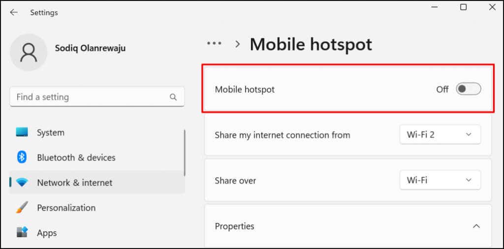 Cách chia sẻ kết nối mạng Wi-Fi trong Windows 11 32 Cách chia sẻ kết nối mạng Wi-Fi trong Windows 11