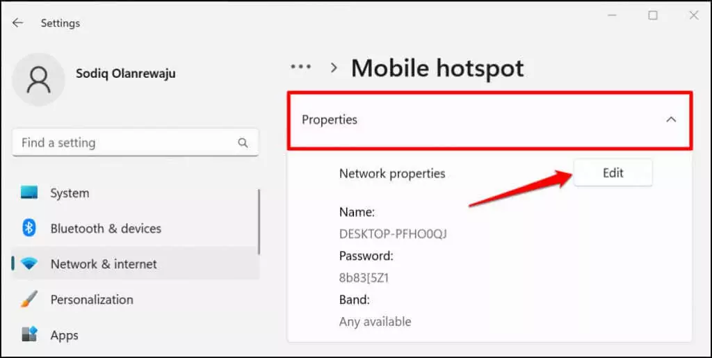 Cách chia sẻ kết nối mạng Wi-Fi trong Windows 11 31 Cách chia sẻ kết nối mạng Wi-Fi trong Windows 11