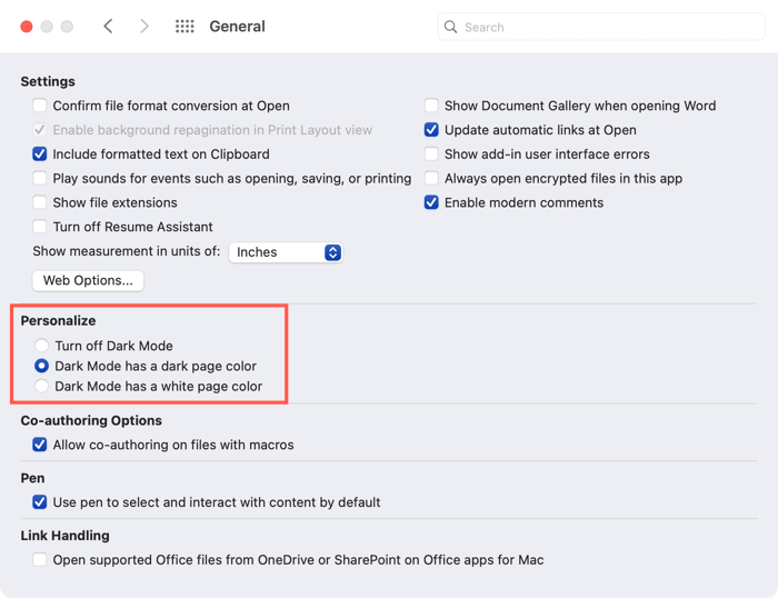Cách bật và bật Off Chế độ tối trong Microsoft Word 5 Cách bật và bật Off Chế độ tối trong Microsoft Word