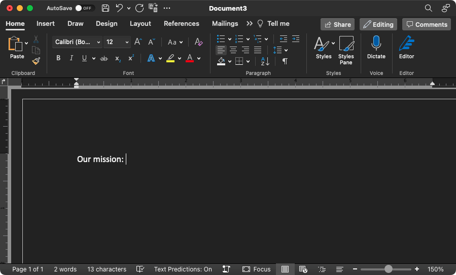 Cách bật và bật Off Chế độ tối trong Microsoft Word 6 Cách bật và bật Off Chế độ tối trong Microsoft Word