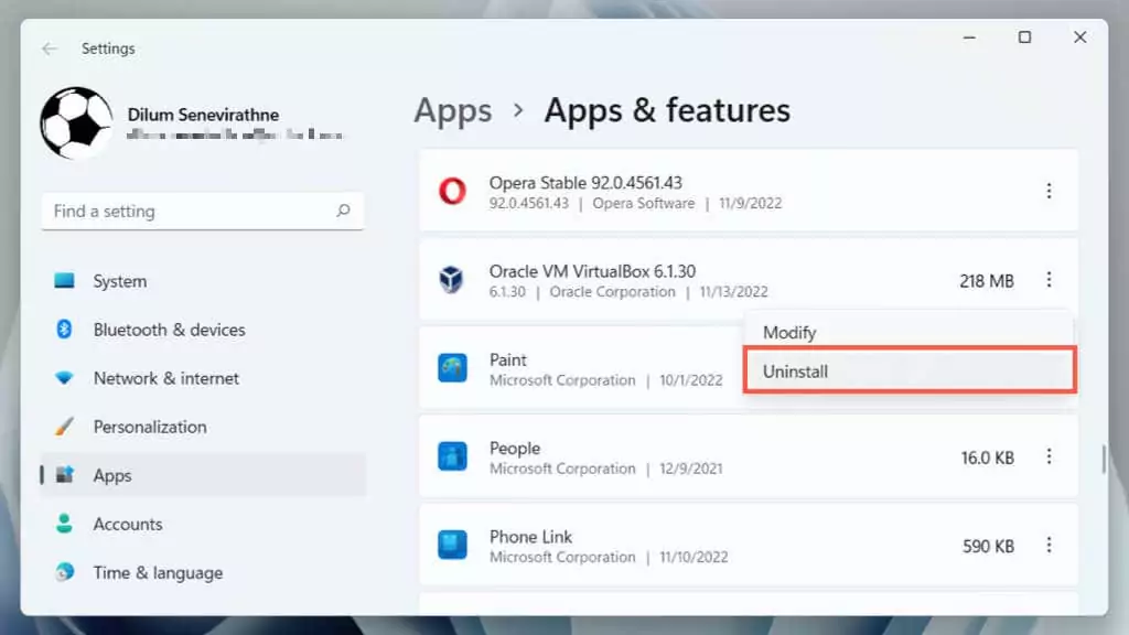 Cách gỡ cài đặt hoàn toàn VirtualBox trong Windows 3 Cách gỡ cài đặt hoàn toàn VirtualBox trong Windows