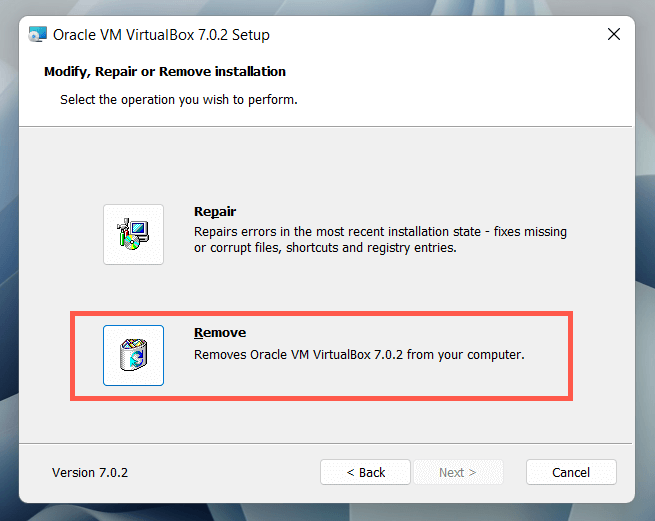 Cách gỡ cài đặt hoàn toàn VirtualBox trong Windows 9 Cách gỡ cài đặt hoàn toàn VirtualBox trong Windows