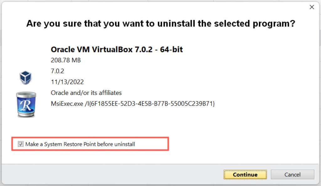 Cách gỡ cài đặt hoàn toàn VirtualBox trong Windows 15 Cách gỡ cài đặt hoàn toàn VirtualBox trong Windows