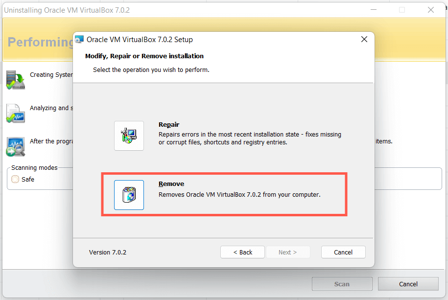 Cách gỡ cài đặt hoàn toàn VirtualBox trong Windows 16 Cách gỡ cài đặt hoàn toàn VirtualBox trong Windows