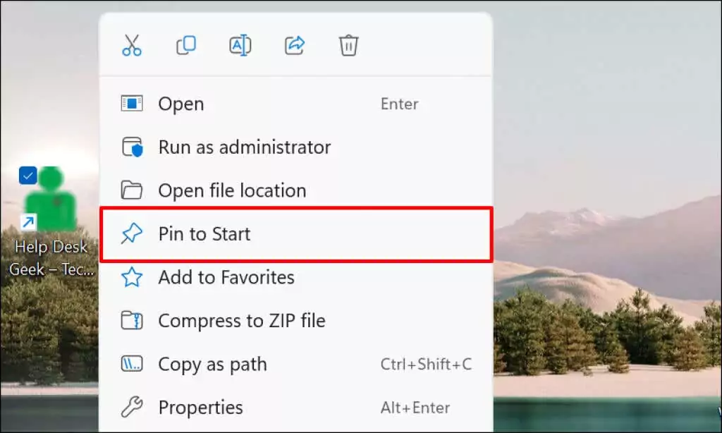 Cách thêm phím tắt vào menu bắt đầu của Windows 29 Cách thêm phím tắt vào menu bắt đầu của Windows