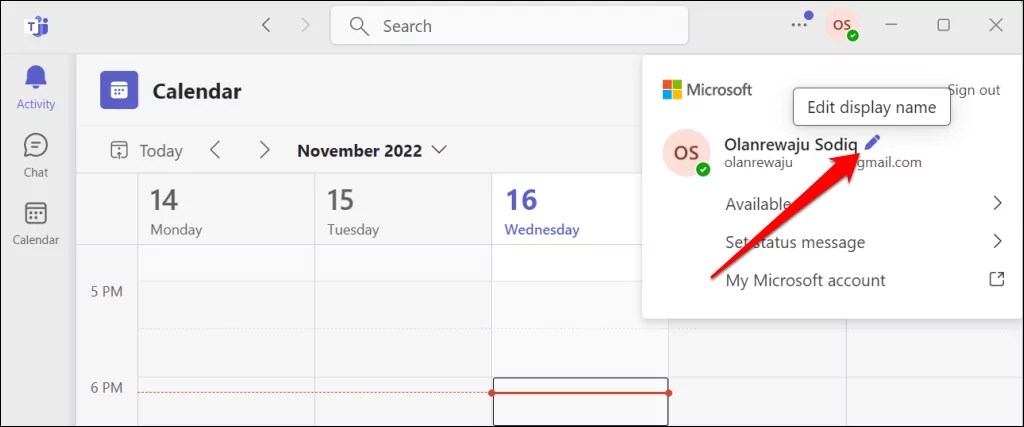 Cách thay đổi tên của bạn trong Microsoft Teams 3 Cách thay đổi tên của bạn trong Microsoft Teams